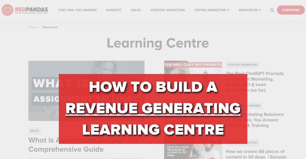 The Anatomy of a Learning Centre that Generates Revenue on Your Website