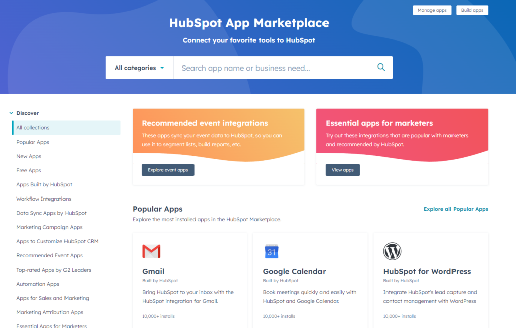 hubspot marketplace