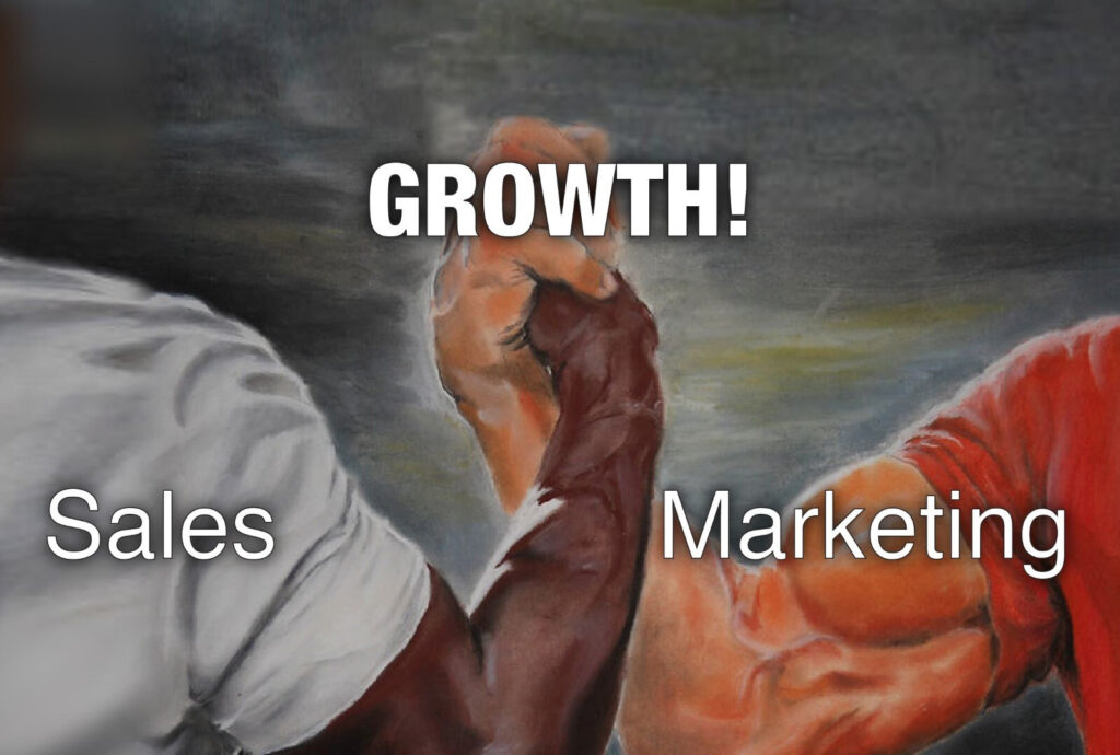 companies between sales and marketing