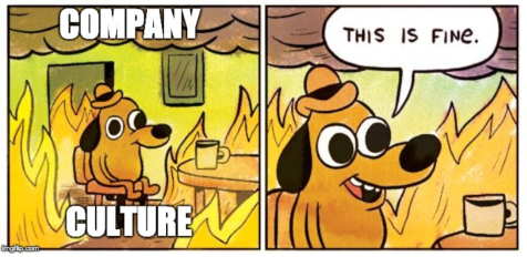 meme about a company culture