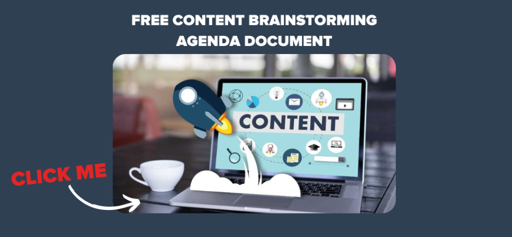 free content brainstorming agenda document 