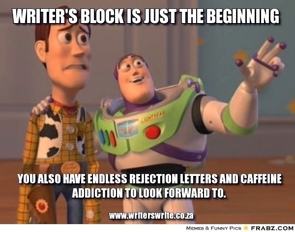 meme about writer's block