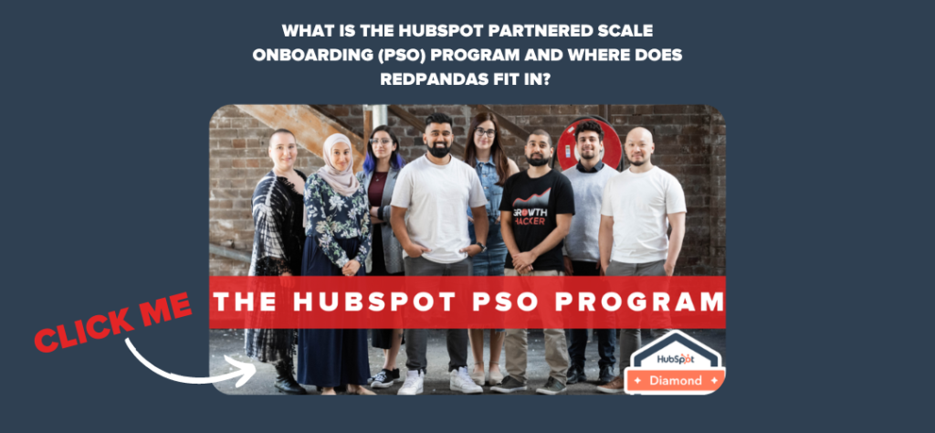 What is the HubSpot Partnered Scale Onboarding (PSO) Program and Where Does RedPandas Fit In