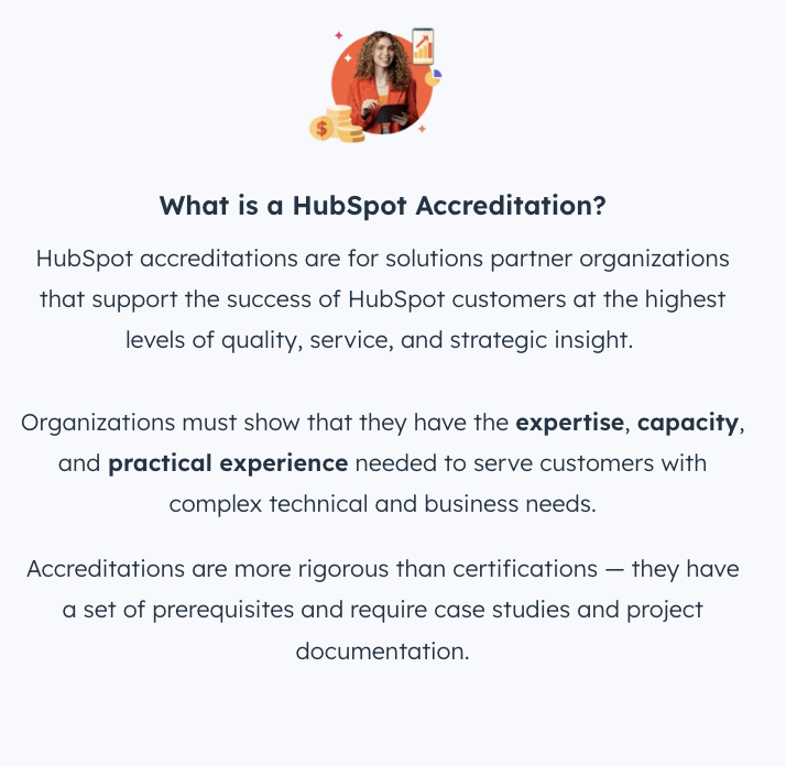 hubspot's partner accreditation