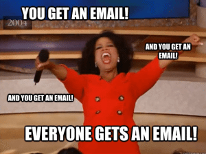 meme about having an email