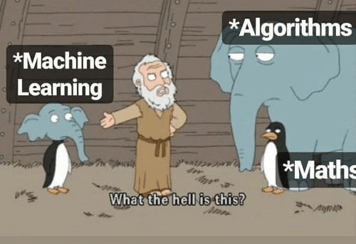 meme about how algorithms work