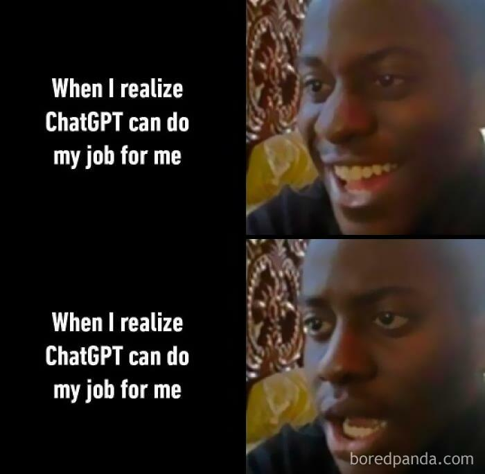 meme about chatgpt doing their job