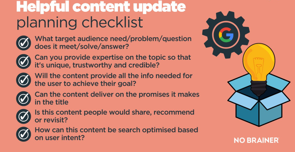 checklist helpful content update