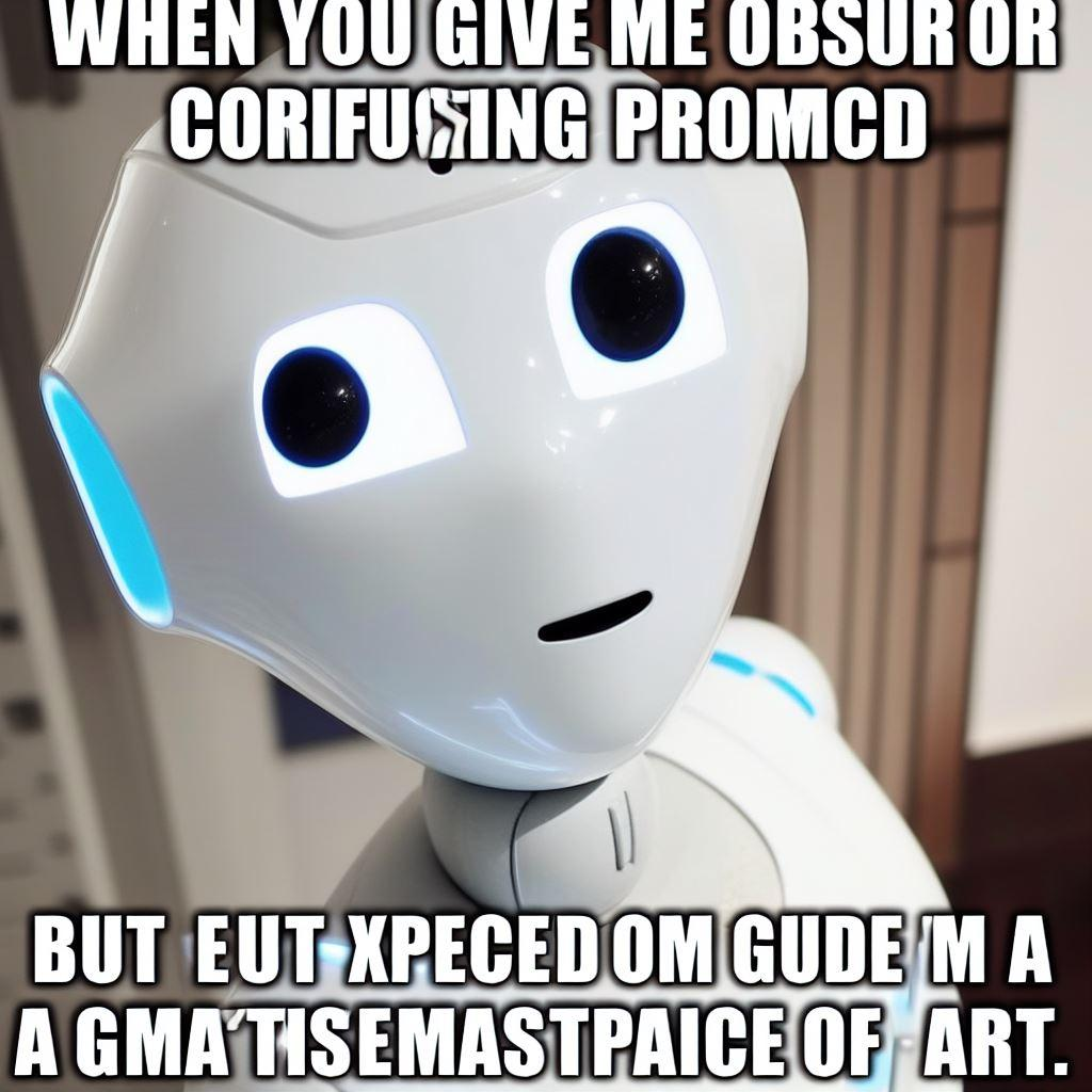 meme about ai generated image